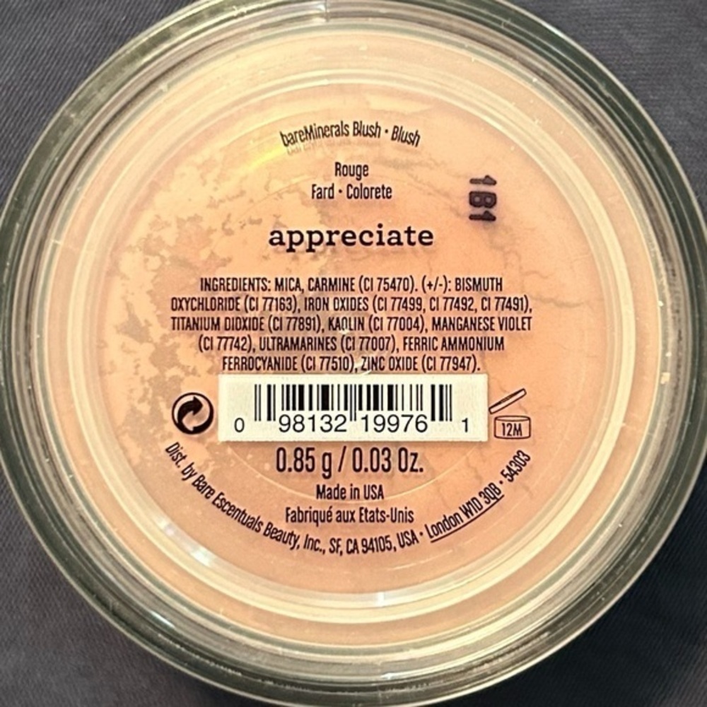NEW BareMinerals Appreciate Blush